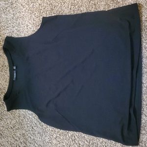 Susan Graver Passport XL Black sleeveless top